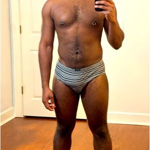 Equipo Striped Men’s Briefs (Black and White)